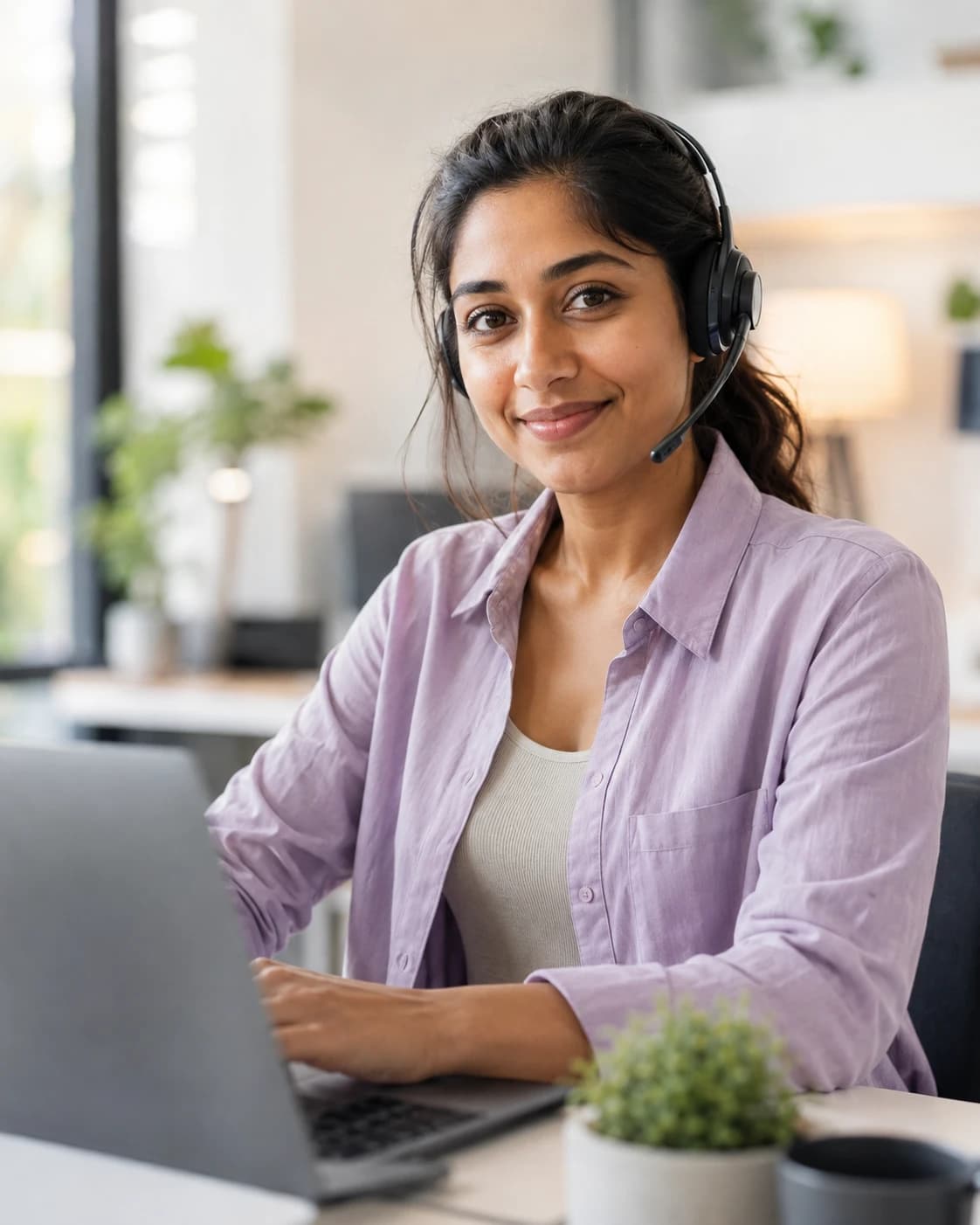 A friendly customer support specialist ready to help